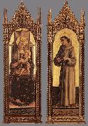 CRIVELLI, Carlo Madonna and Child; St Francis of Assisi dfg oil